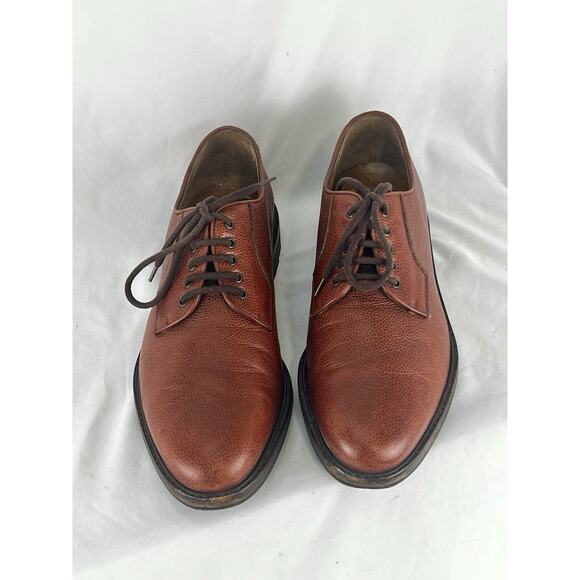 Salvatore Ferragamo Studio Dress Shoe Derby Brown Leather Rubber Men’s Size 8 D main image 9